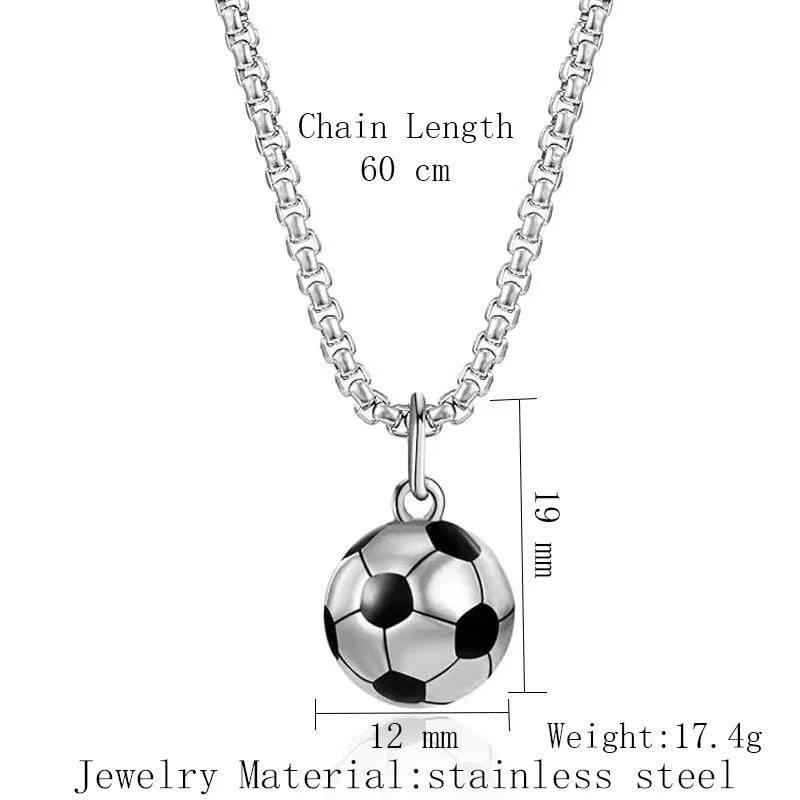Football Pendant Necklace