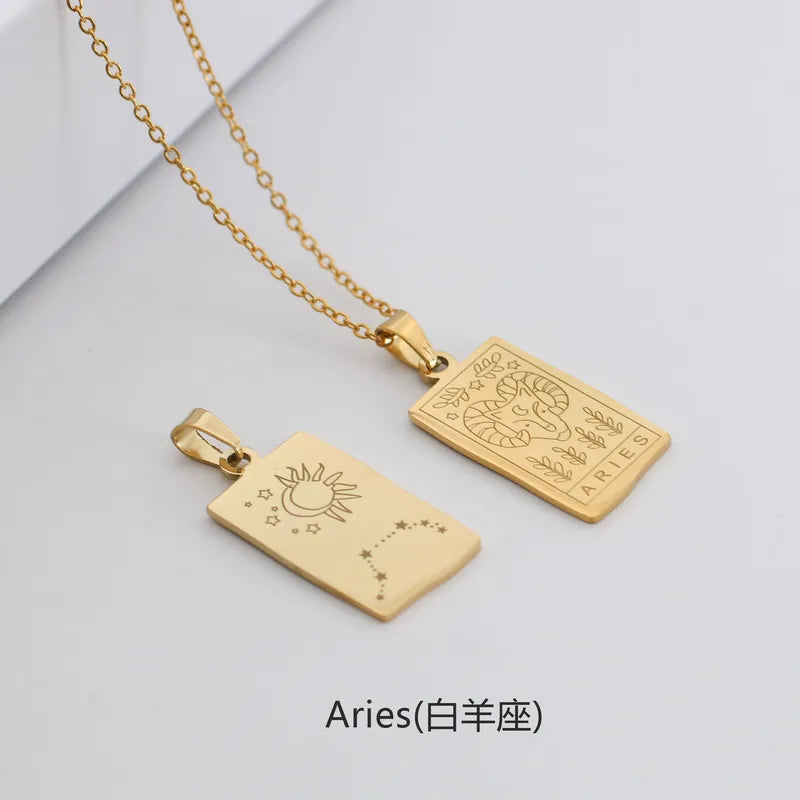 Zodiac & Constellation Plaque Necklace