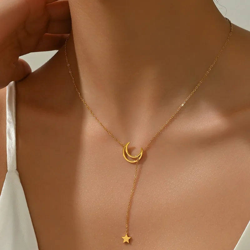Moon & Star Necklace