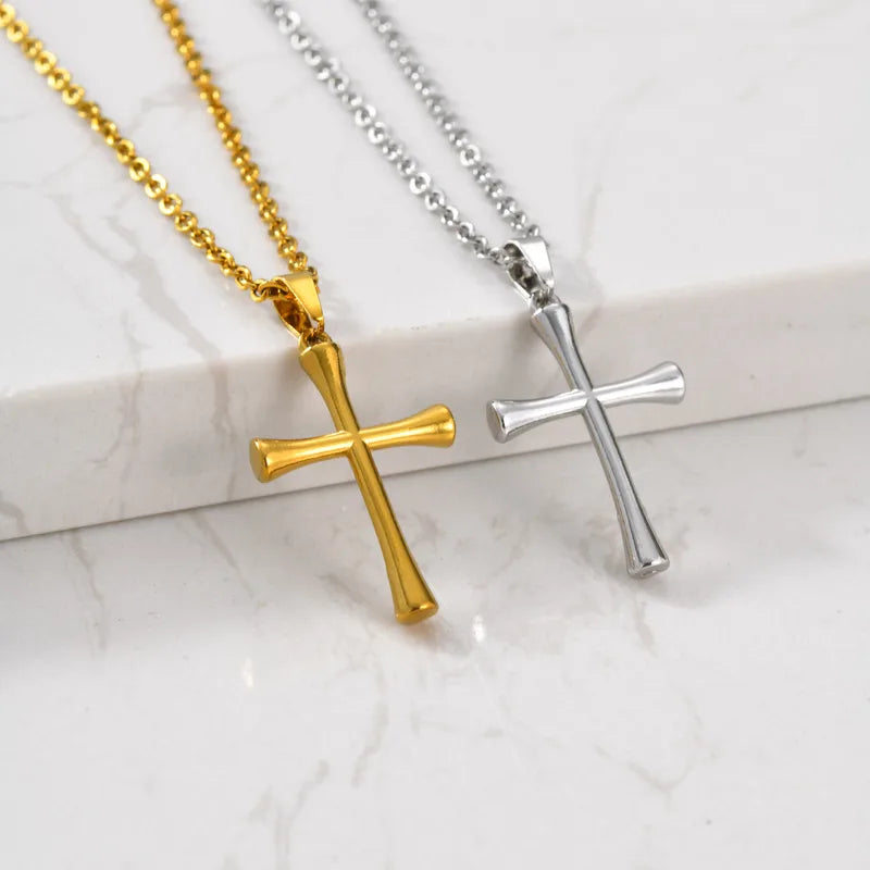 Simple Cross Pendant Necklace