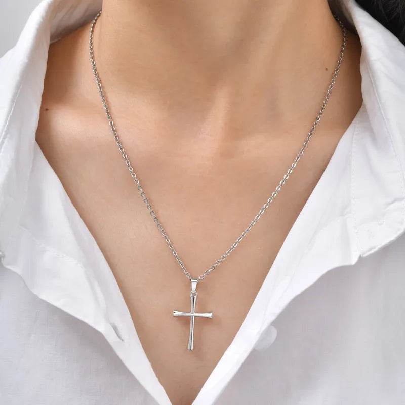 Simple Cross Pendant Necklace