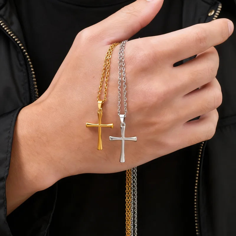 Simple Cross Pendant Necklace