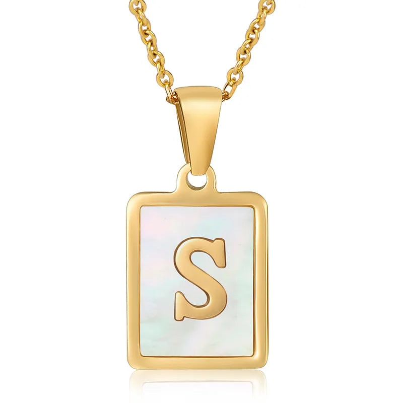 Iris Initial Necklace