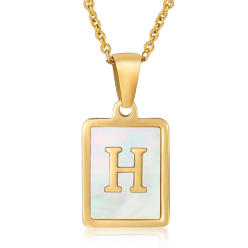 Iris Initial Necklace