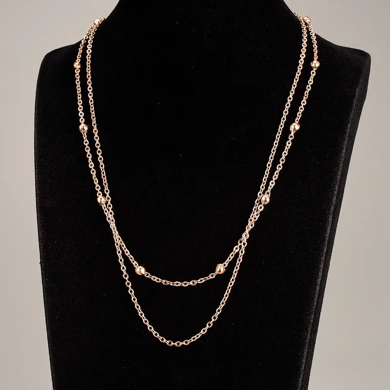 Double Layer Necklace beaded