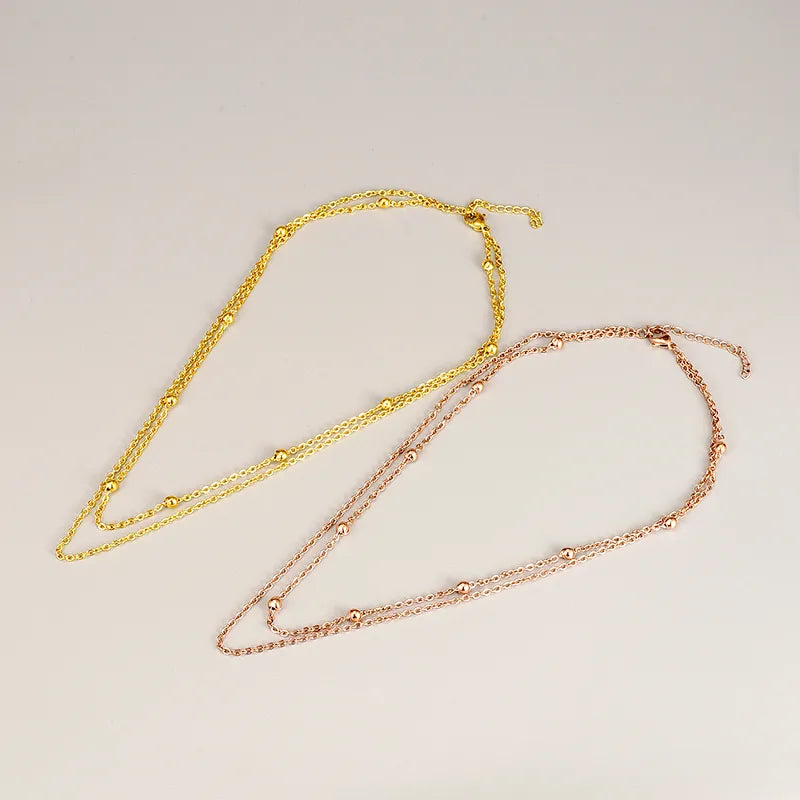 Double Layer Necklace beaded