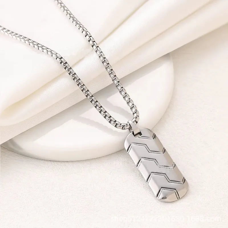 Simple Pendant Necklace Men