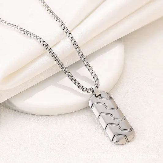 Simple Pendant Necklace Men