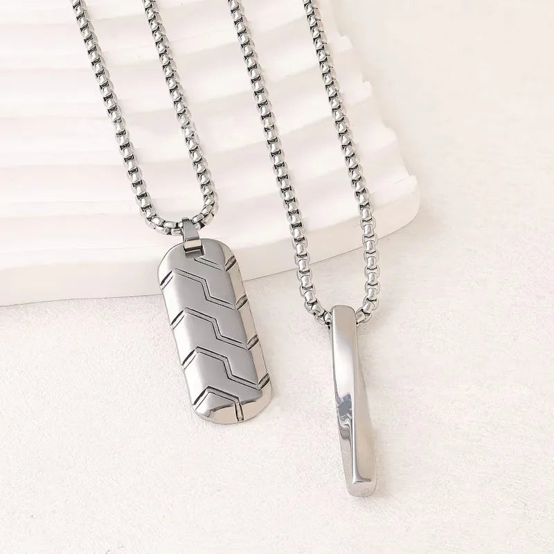 Simple Pendant Necklace Men