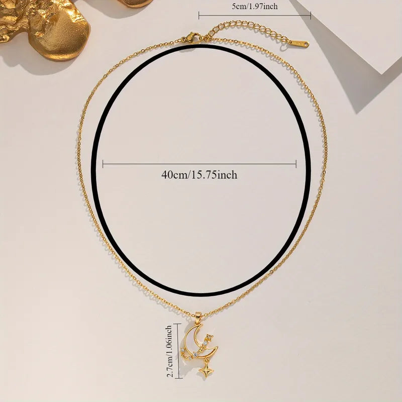 Moon & Stars Necklace