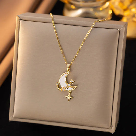Moon & Stars Necklace