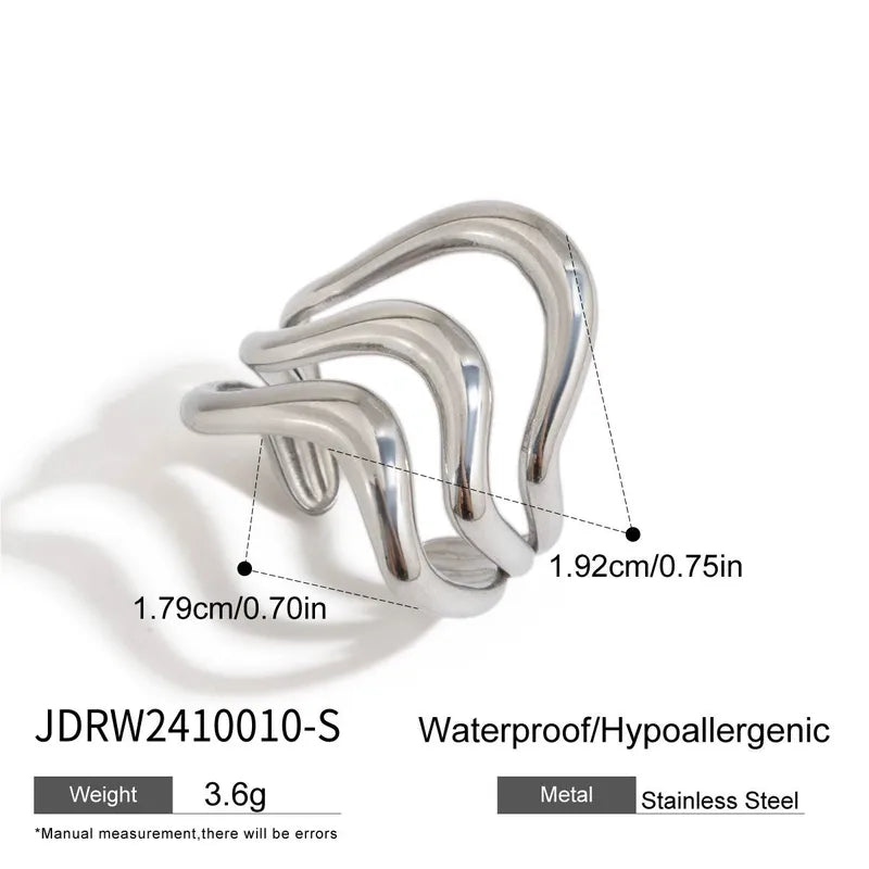 Three Waves Ring