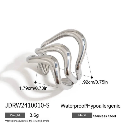 Three Waves Ring