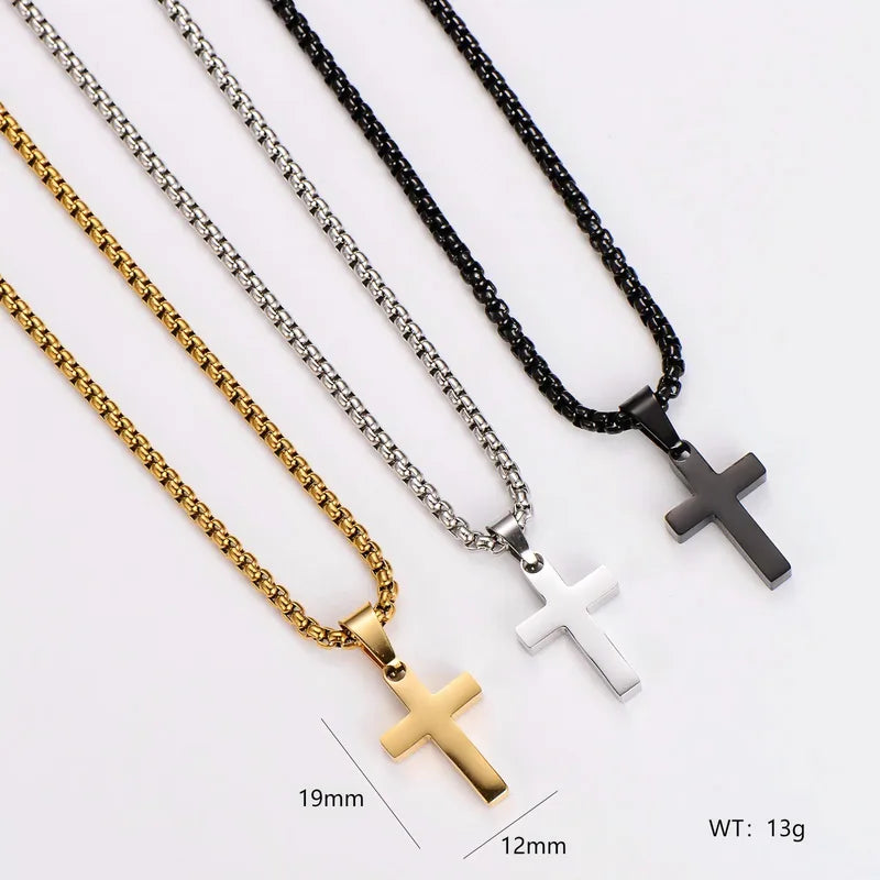 Smooth Cross Necklace