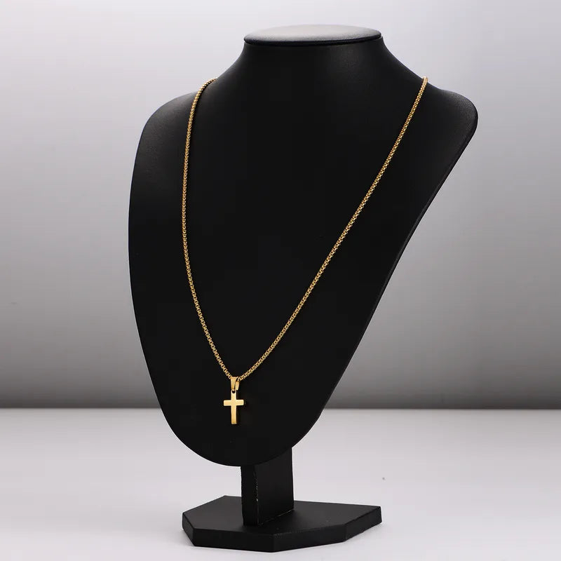 Smooth Cross Necklace