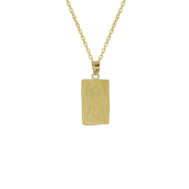 Zodiac & Constellation Plaque Necklace