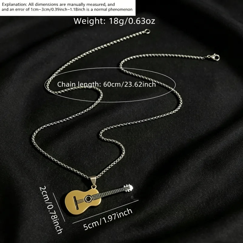 Guitar Pendant Necklace
