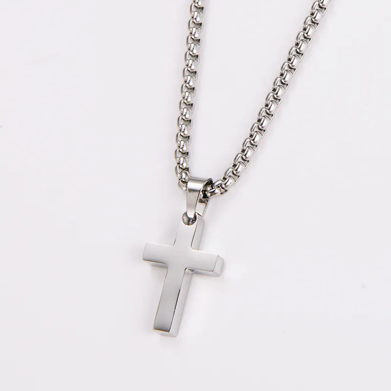 Smooth Cross Necklace
