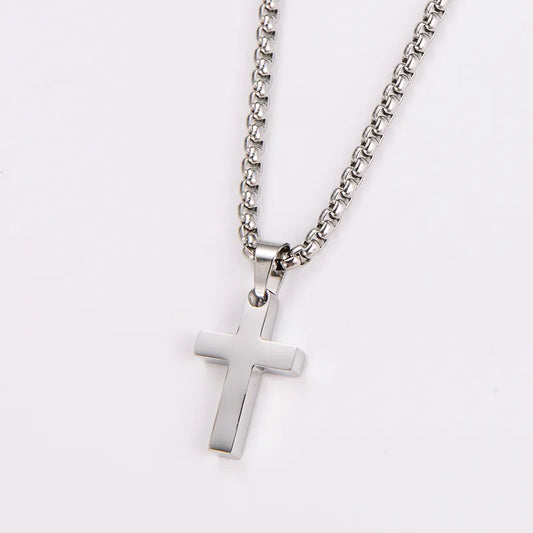 Smooth Cross Necklace