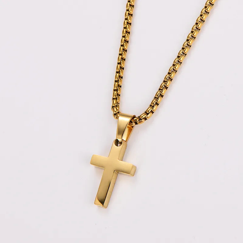 Smooth Cross Necklace
