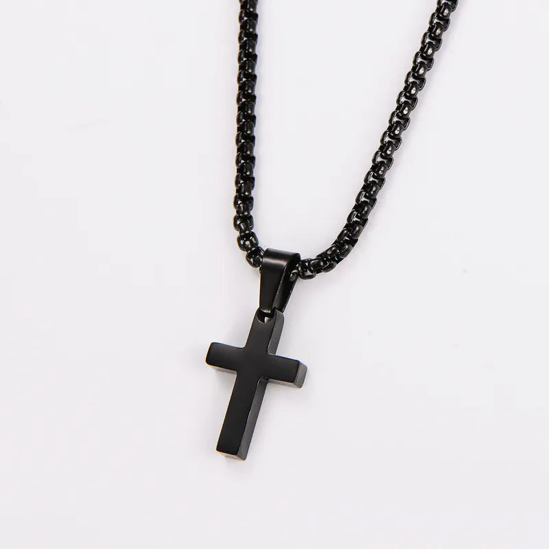 Smooth Cross Necklace