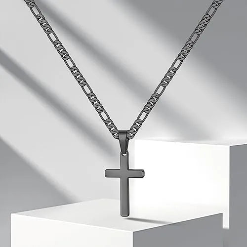 Cross w/Cuban Chain Necklace