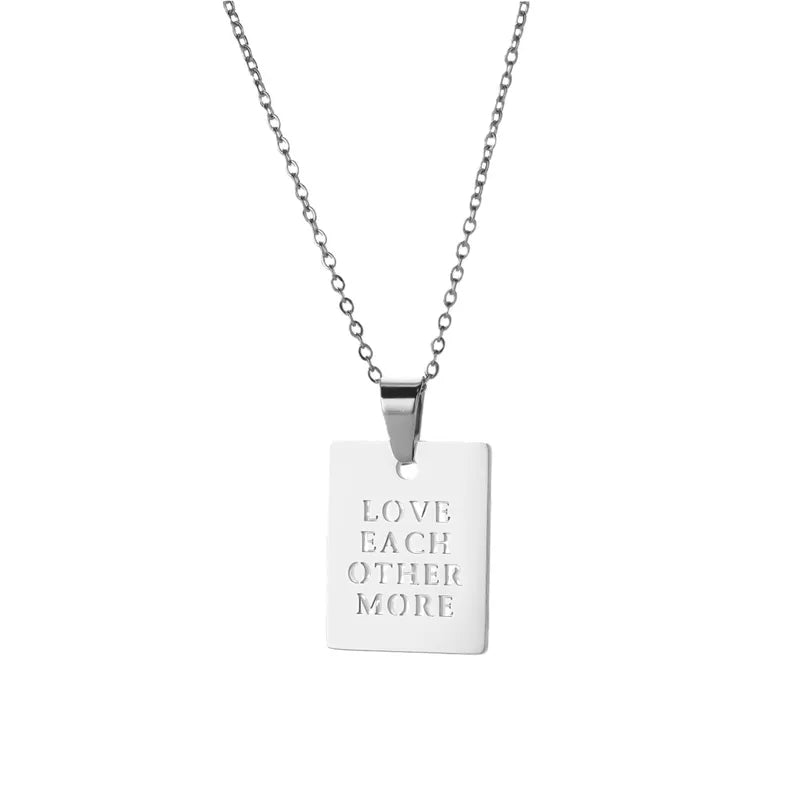 Affirmation Pendant Necklace