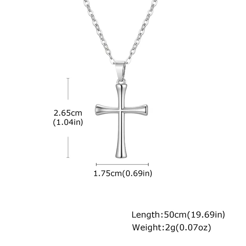 Simple Cross Pendant Necklace
