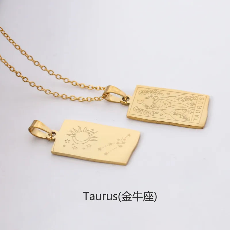 Zodiac & Constellation Plaque Necklace