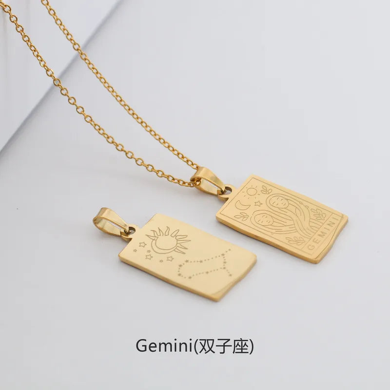 Zodiac & Constellation Plaque Necklace