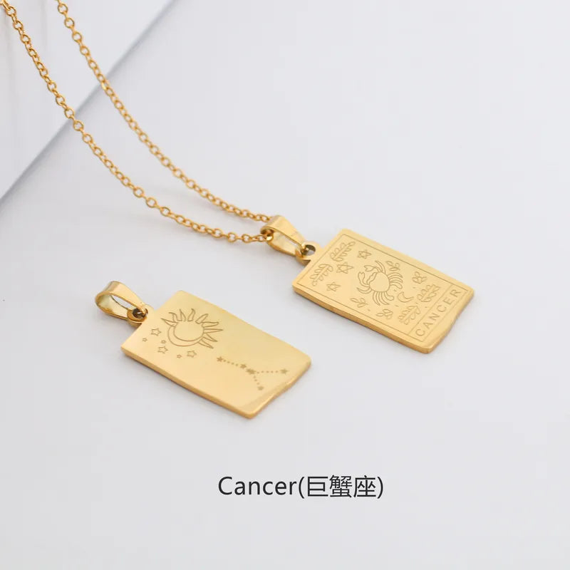 Zodiac & Constellation Plaque Necklace