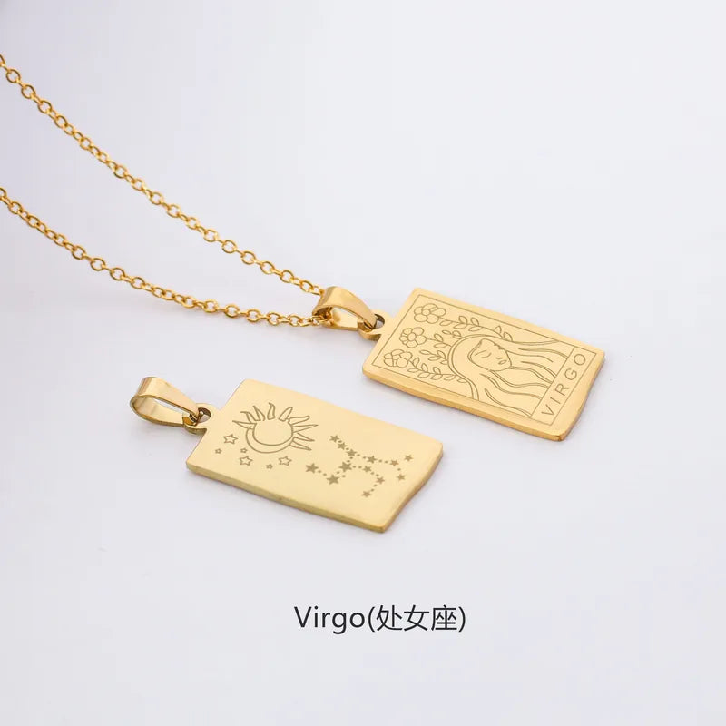 Zodiac & Constellation Plaque Necklace