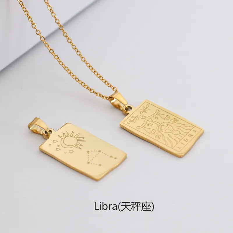 Zodiac & Constellation Plaque Necklace
