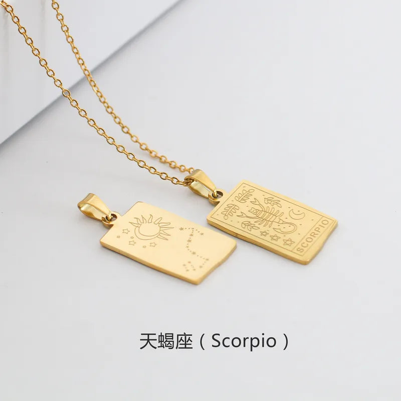 Zodiac & Constellation Plaque Necklace