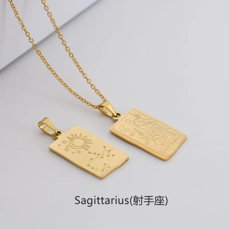 Zodiac & Constellation Plaque Necklace