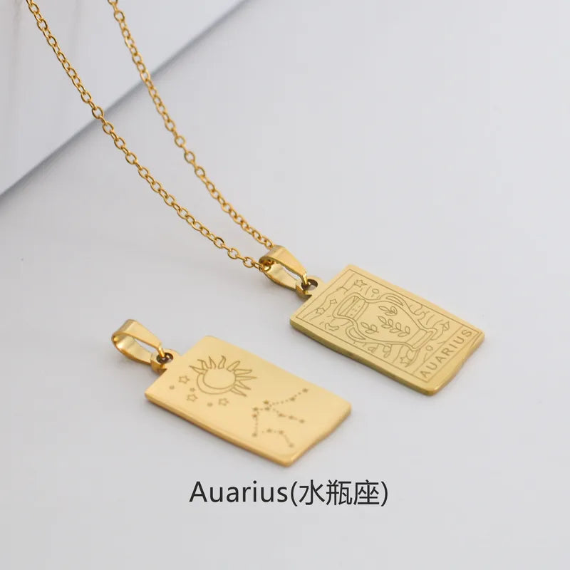 Zodiac & Constellation Plaque Necklace