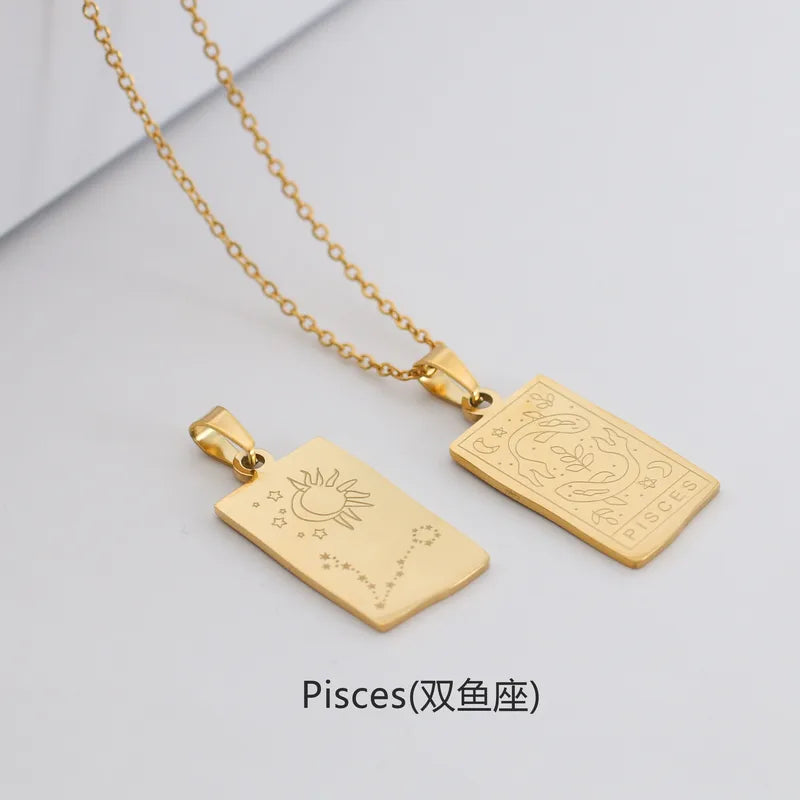 Zodiac & Constellation Plaque Necklace