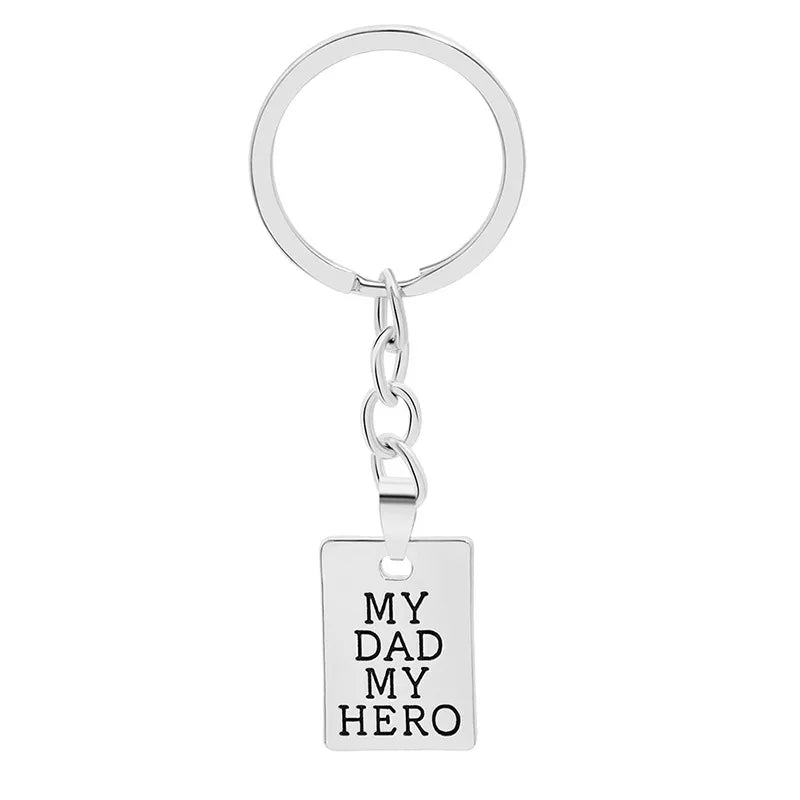My Dad My Hero Key Chain
