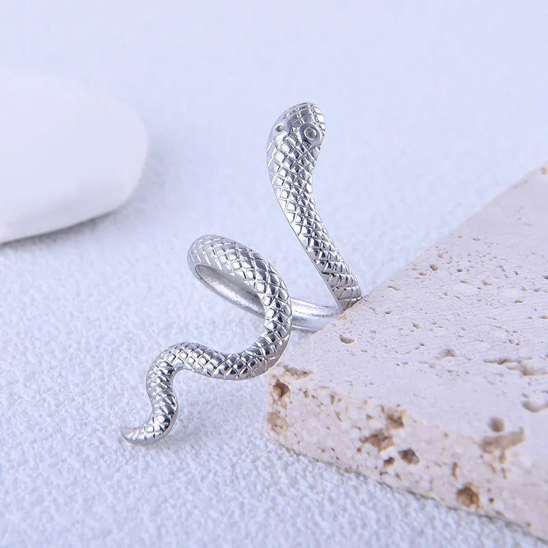 Snake Big Eyes Open Ring