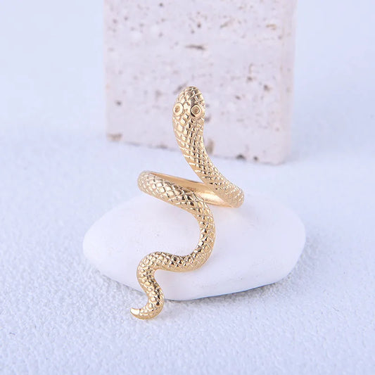 Snake Big Eyes Open Ring