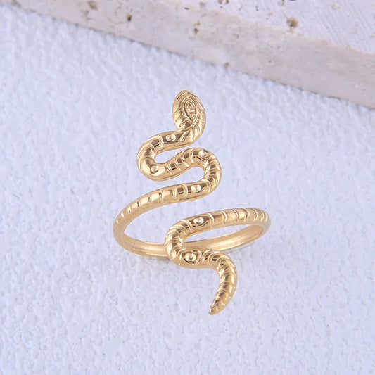 Snake Open Ring lined