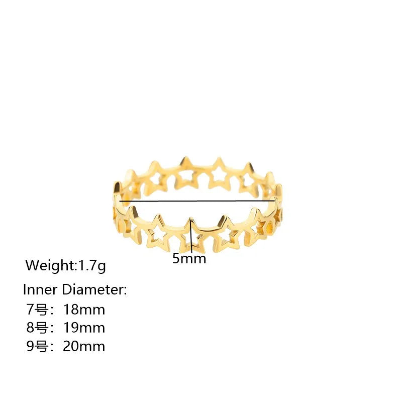 Hollow Stars Ring