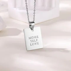 Affirmation Pendant Necklace