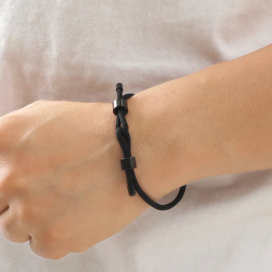 Rope/Metal Bracelet