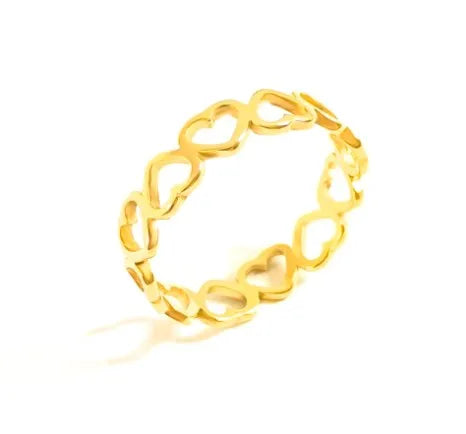 Hollow Heart Shape Ring