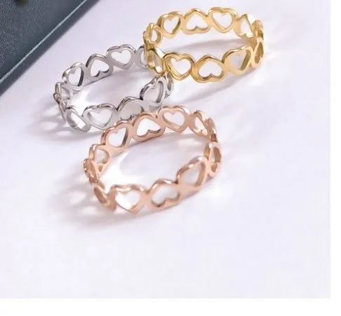 Hollow Heart Shape Ring