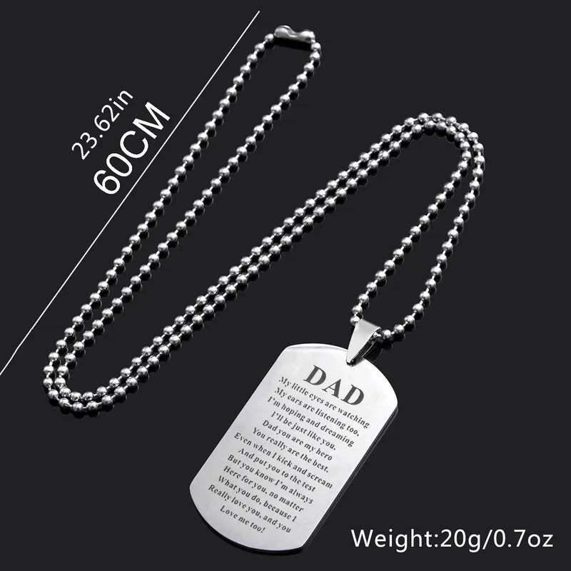 Father's Day Pendant Necklace