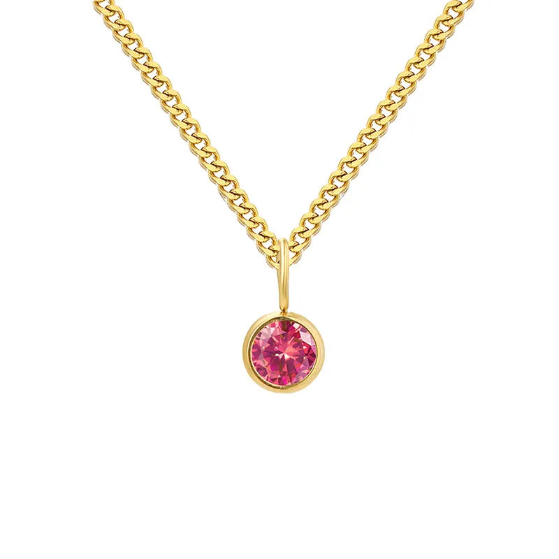 Lilly Birthday stone Necklace