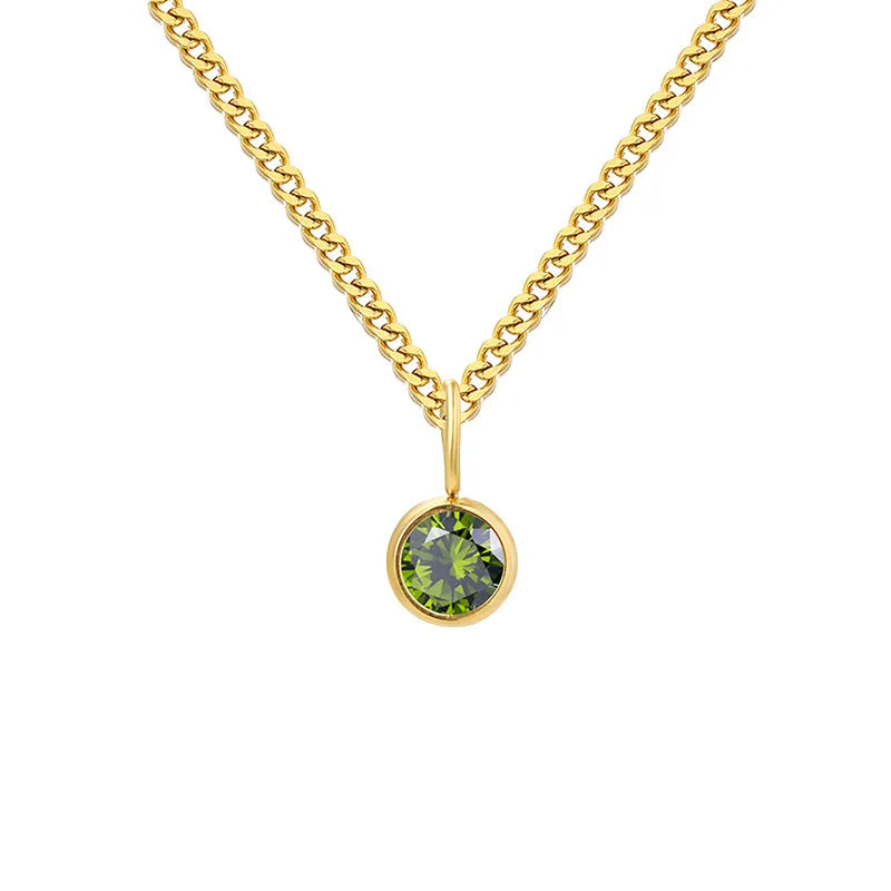 Lilly Birthday stone Necklace