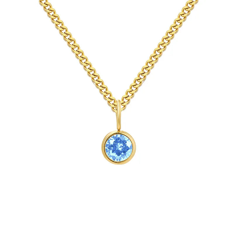 Lilly Birthday stone Necklace